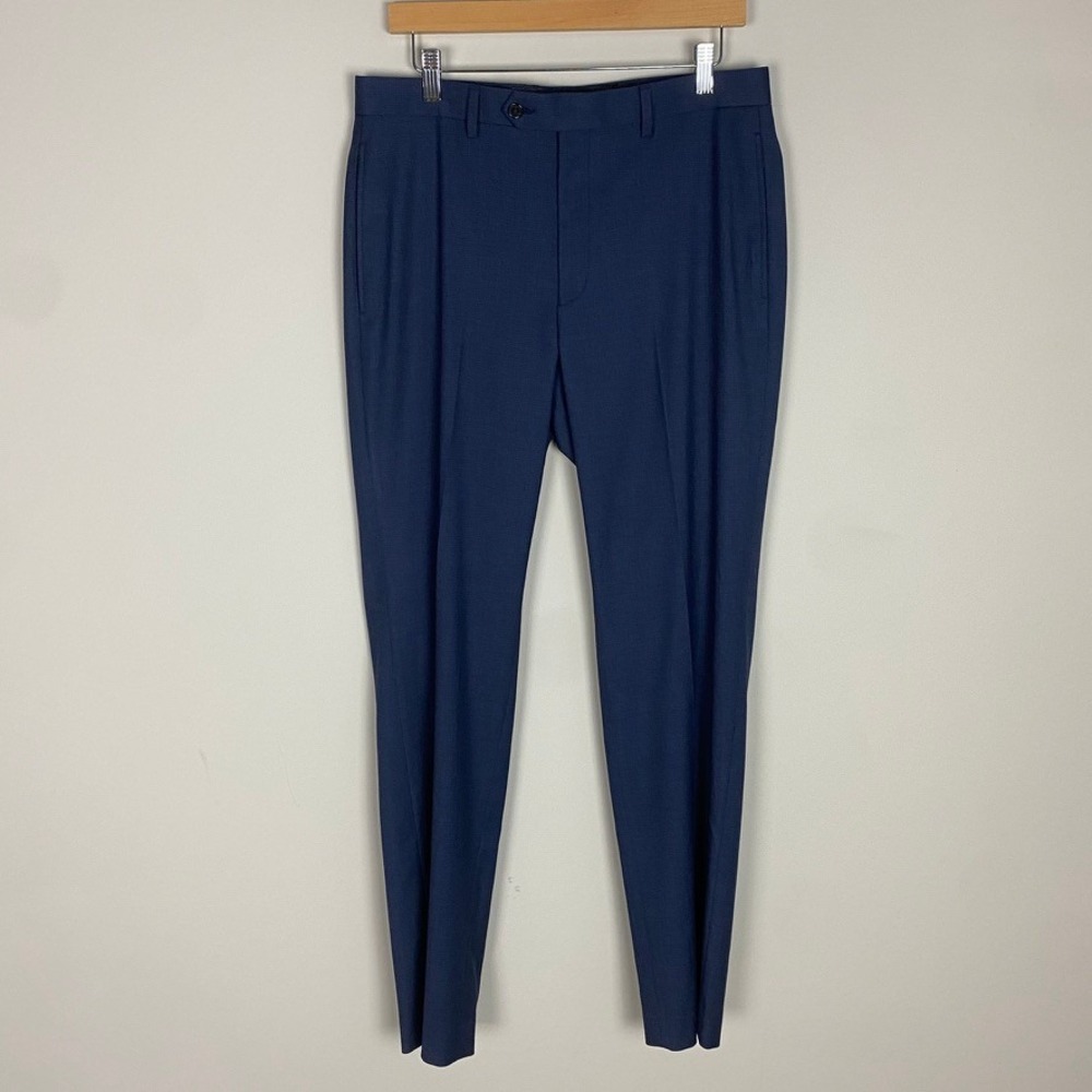 Lauren Ralph Lauren Dress Pants Men 32x32 Blue Trousers Suit Career Professional